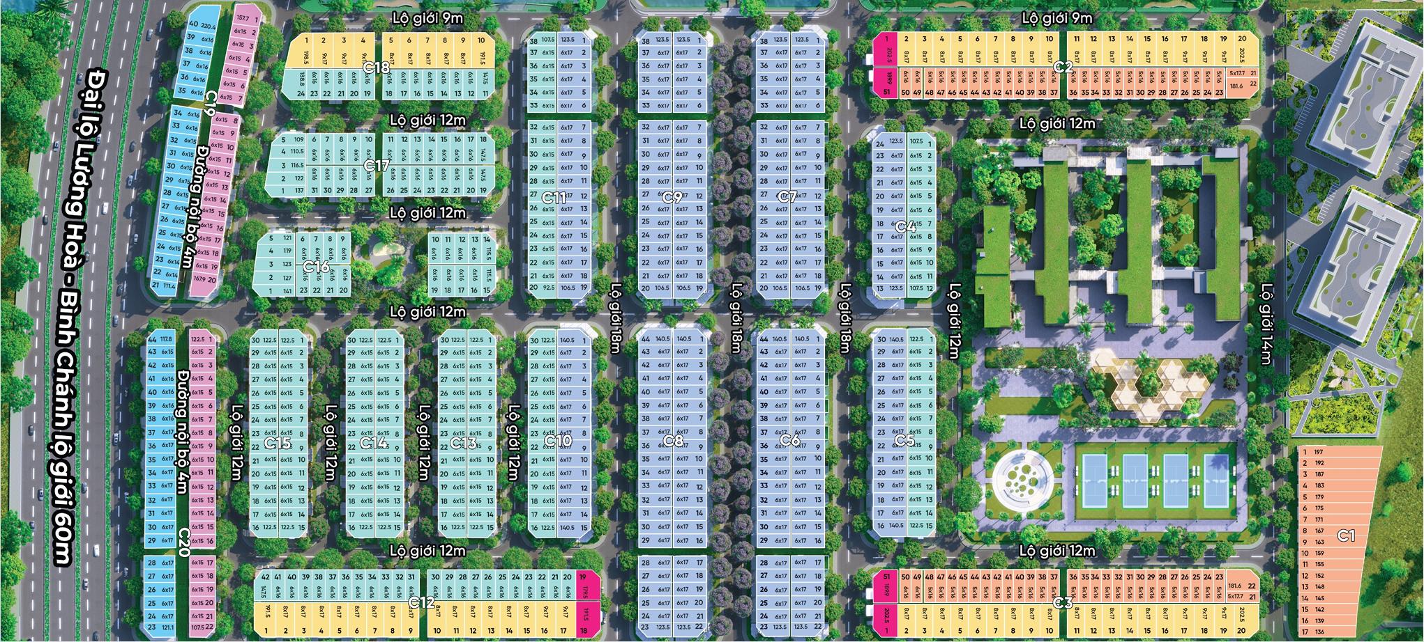 MẶT BẰNG PHÂN LÔ RIVERPARK