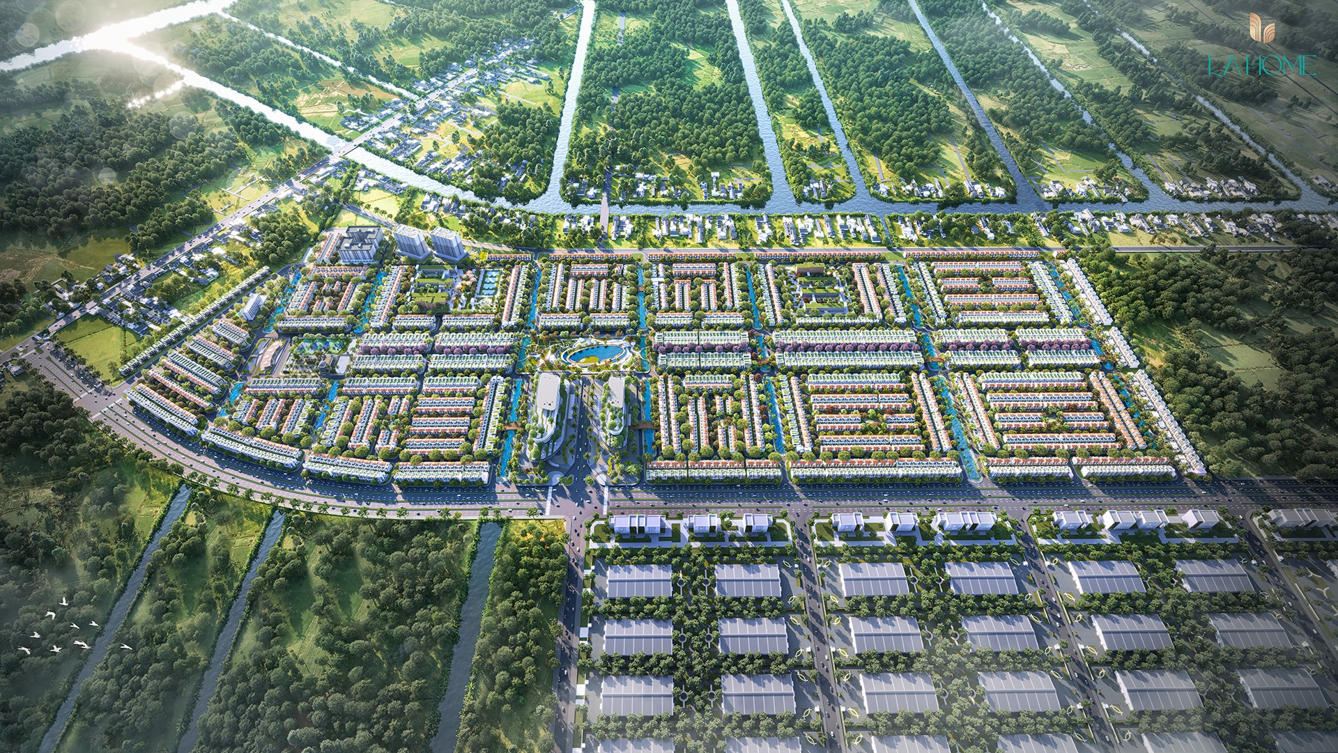 phối cảnh mặt bằng khu đô thị Lahome Long An Prodezi