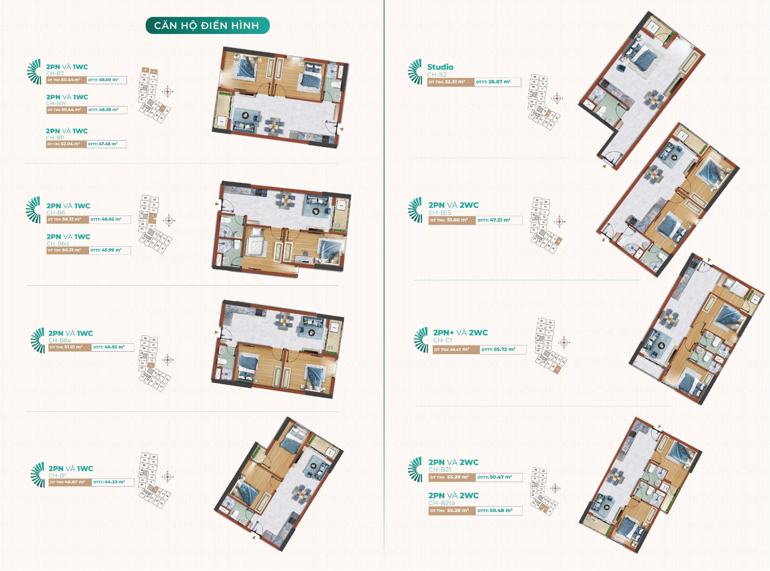 thiết kế Căn hộ chung cư Cielo Destino Centro Bến Lức Long An