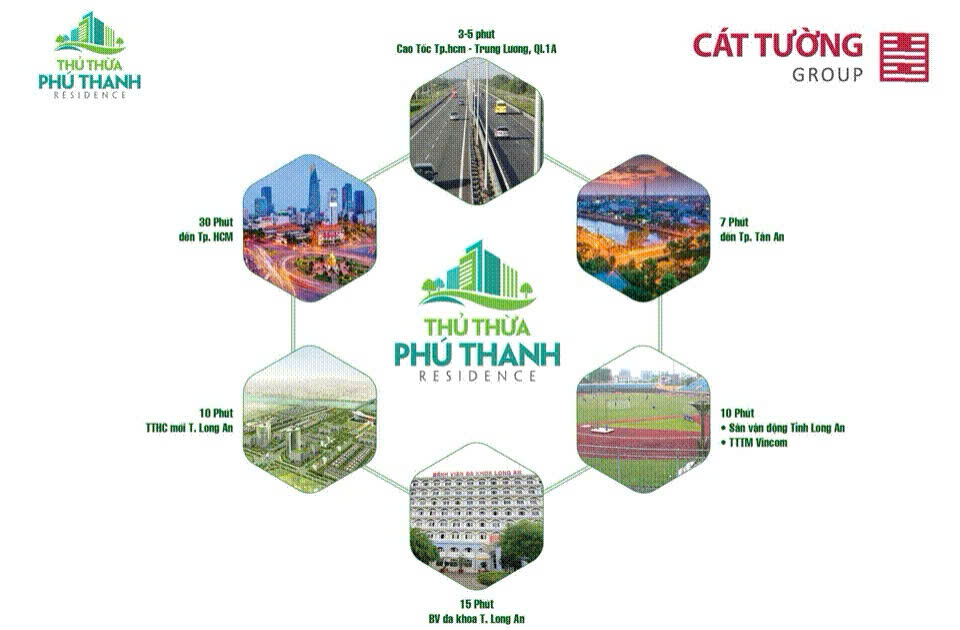 Kết nối dự án thủ thừa phú thanh residence