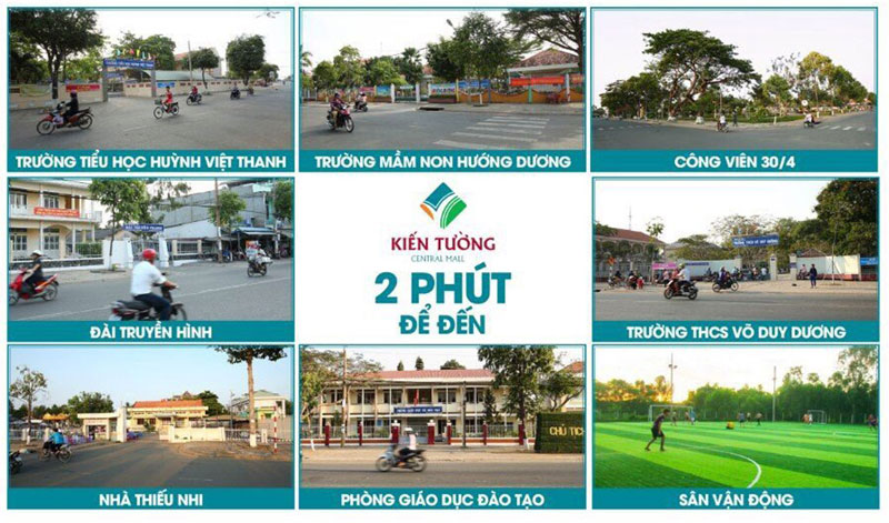 Liền kề dự án Khu đô thị Kiến Tường Central Mall