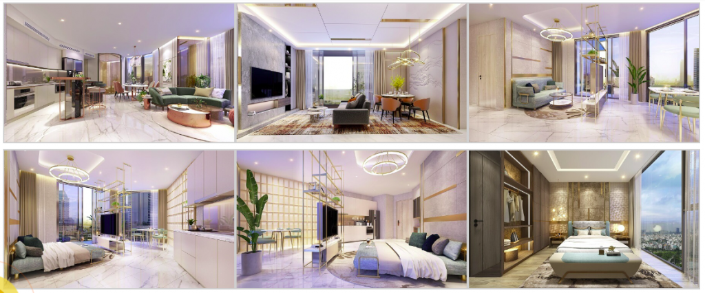 thiết kế căn hộ green tower