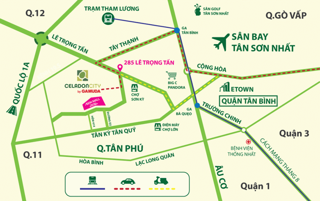 vị trí celadon centery